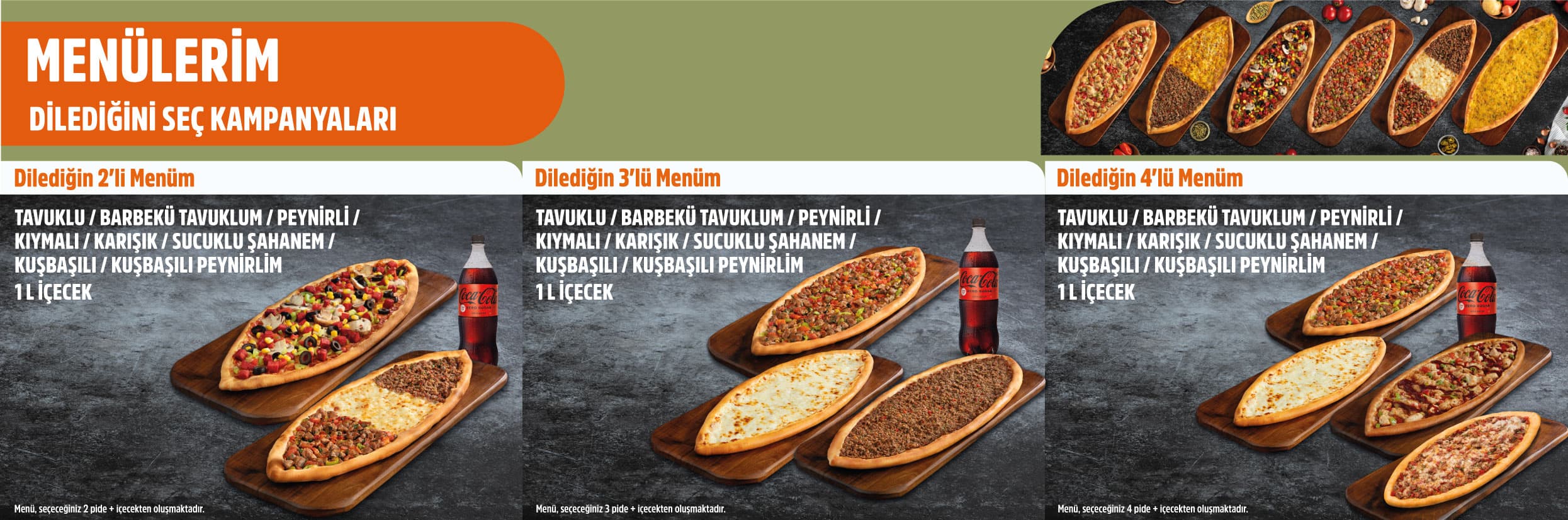 Menülerim - Dilediğini Seç Kampanyaları